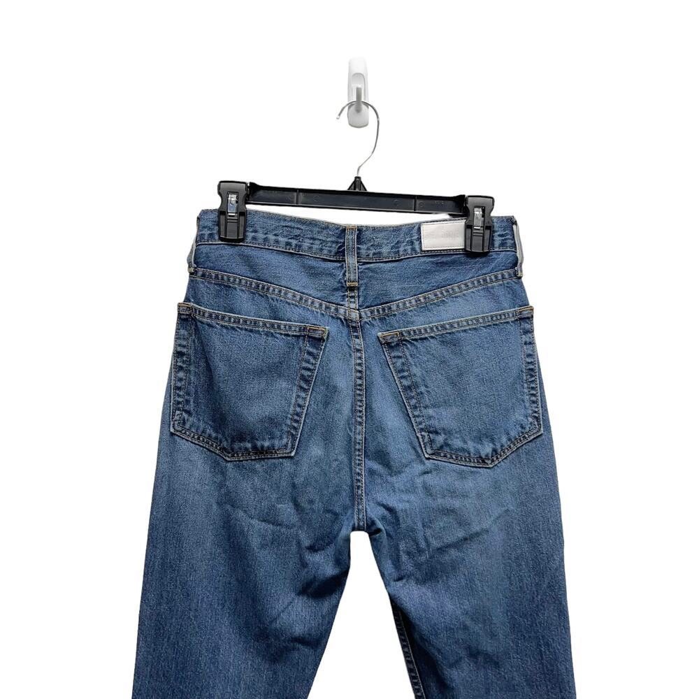 Re/Done Originals High Rise Rigid Crop Denim Jeans Blue — image 4 of 8